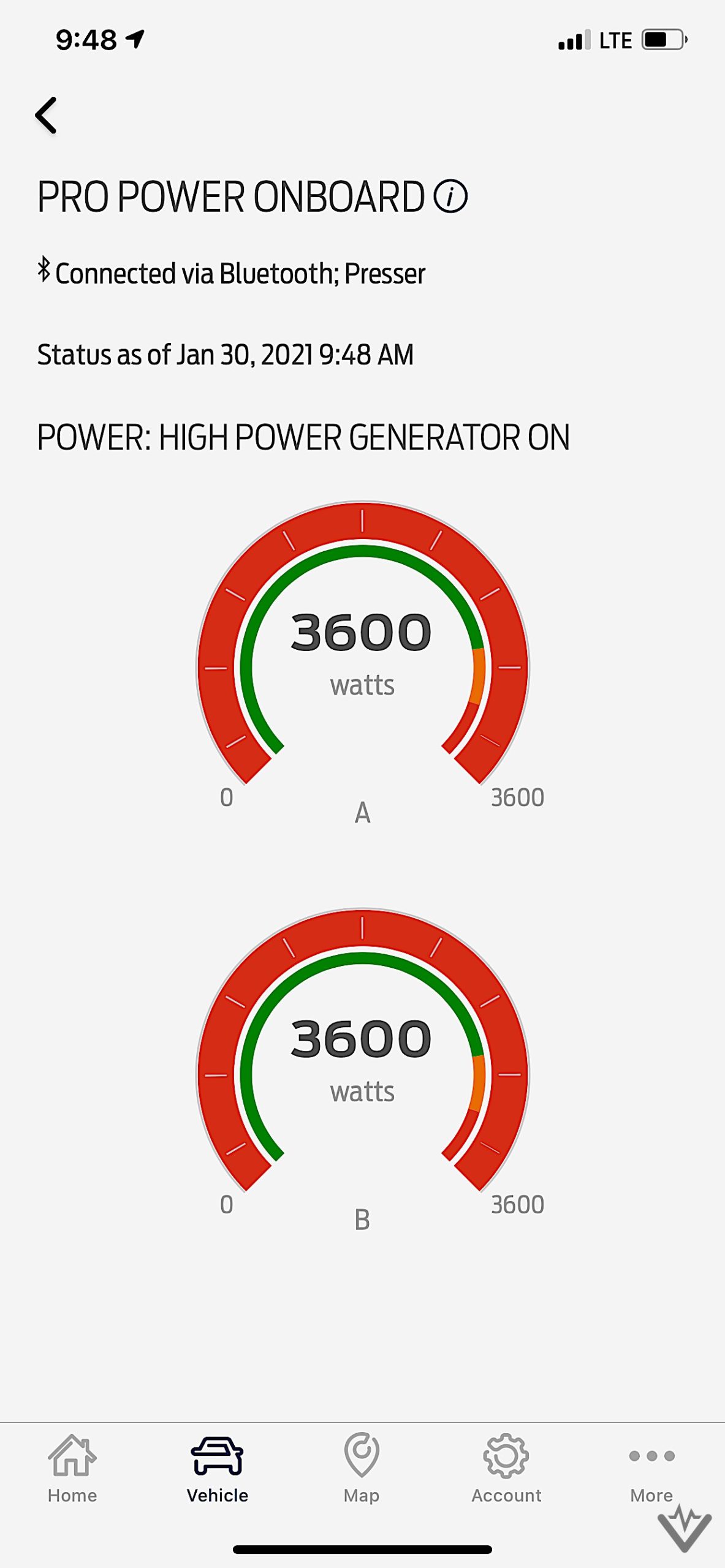 Pro Power Onboard generator test IMG 2383